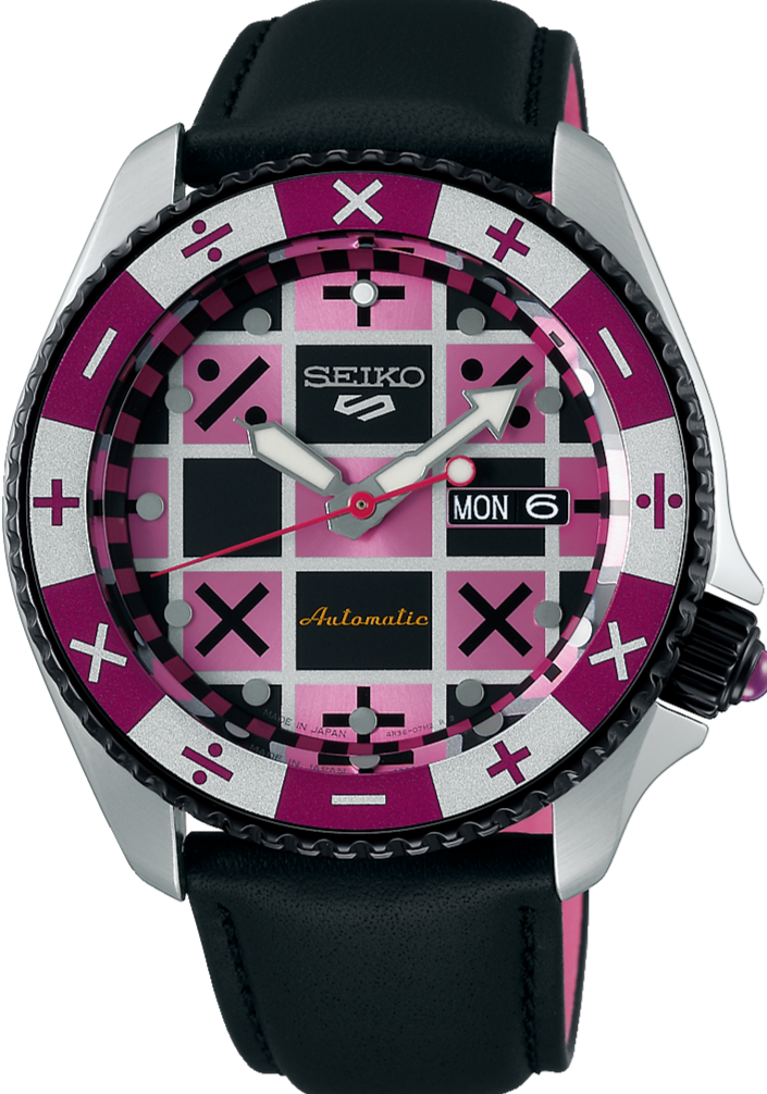 SEIKO 5 SPORTS X JOJO'S BIZARRE ADVENTURE LIMITED EDITION TRISH UNA SBSA033 www.watchoutz.com