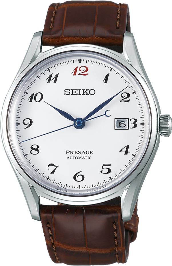 Seiko Presage Prestige Line Automatic White Enamel Dial SJE075 www.watchoutz.com
