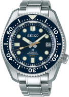 Front view of Seiko Prospex Marine Master Automatic 300M Diver Blue-dial MM300 SBDX025 SLA023J1. Available at WatchOutz.com.