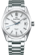 Grand Seiko Evolution 9 Spring Drive 5 Days White Birch SLGA009 titanium automatic watch, inspired by white birch forests, showcased on WatchOutz.