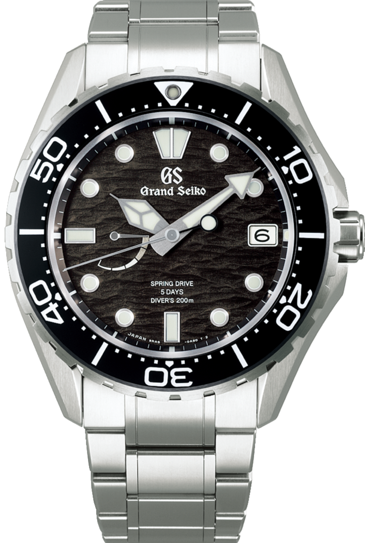 Grand Seiko Evolution 9 Collection Spring Drive 5 Days Diver's 200m Kuroshio Current Black Dial SLGA015 www.watchoutz.com