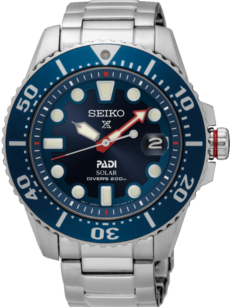 SEIKO PROSPEX X PADI SOLAR DIVERS 200M SNE435P1 www.watchoutz.com