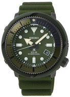 Discover the Seiko Prospex Street Series Solar Diver’s 200M Green “Tuna” SNE535 at WatchOutz.com. . A bold urban diver powered by solar movement, combining rugged 200M water resistance with distinctive navy styling—crafted for collectors who demand authenticity and everyday reliability.