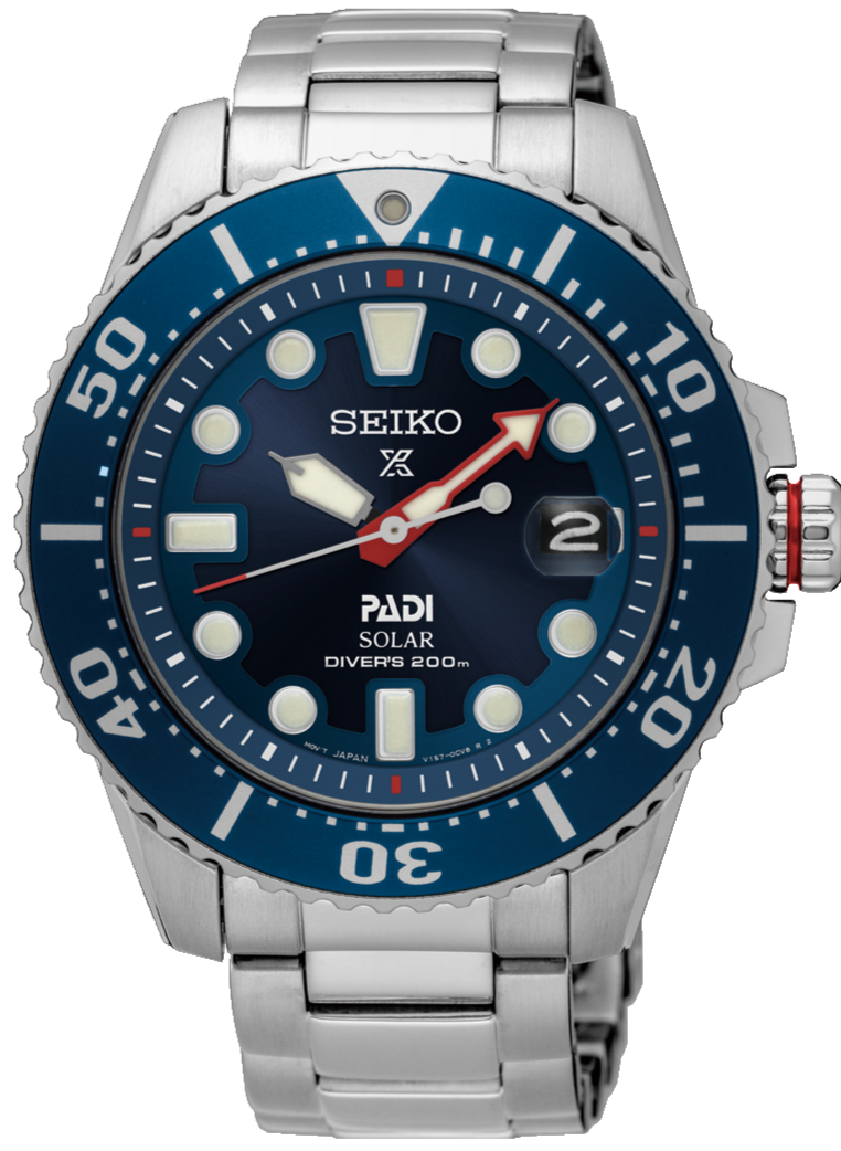 Seiko Prospex X PADI Solar 200 Diver Special Edition SNE549P1 www.watchoutz.com