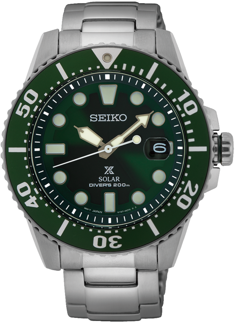 Seiko Prospex 2021 Asia Exclusive Green Dial Solar 200M Scuba Diver SNE579P1 www.watchoutz.com