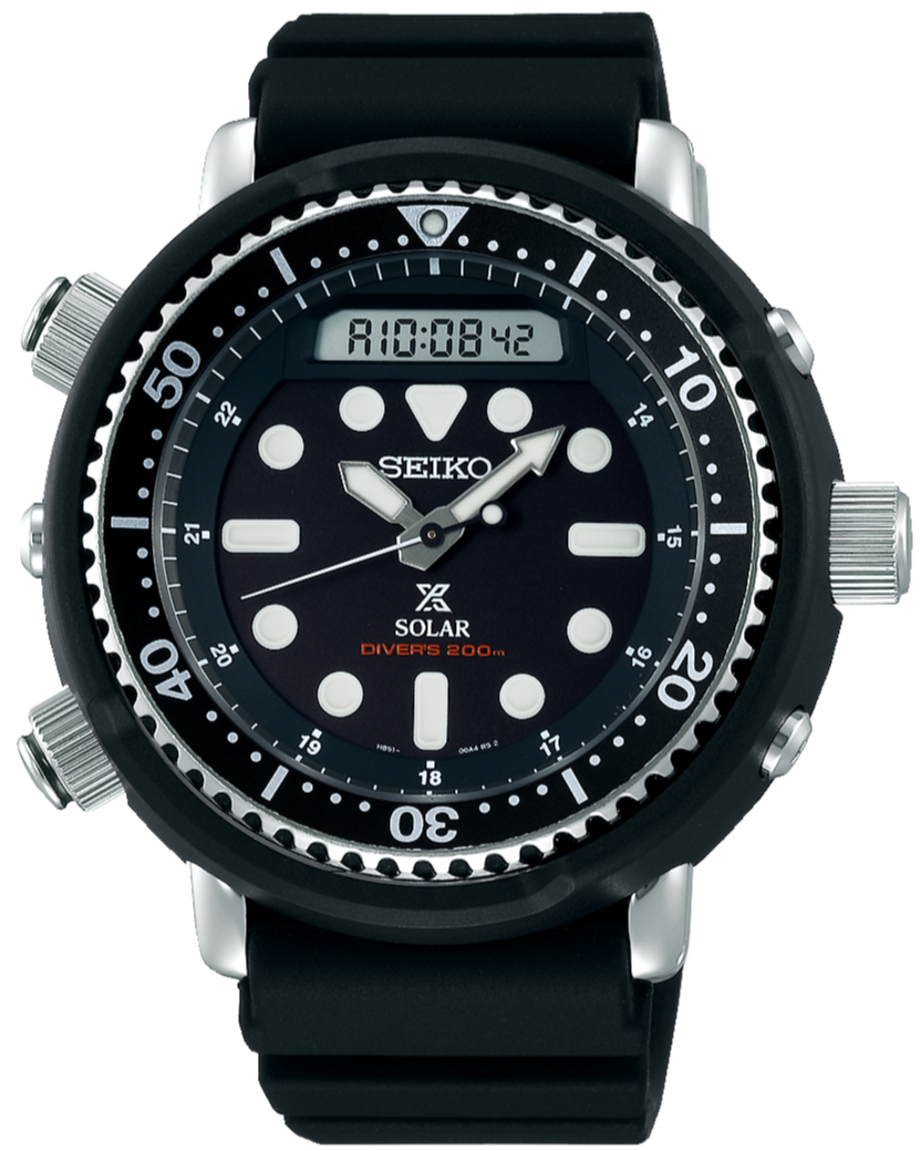 Seiko Prospex SNJ025 SBEQ001 Solar Diver's 200M Arnie www.watchoutz.com