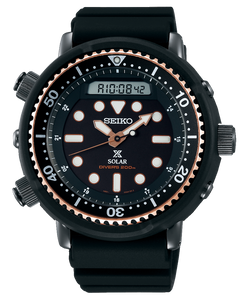 Seiko Prospex Solar 200M Analog Digital Diver Rosegold Arnie