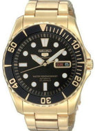 SEIKO 5 SPORTS Automatic 100M Gold Tone SNZF22J1 www.watchoutz.com