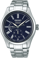 Front View of Seiko Presage SPB091 Arita Enamel Blue Dial. Shop Watchoutz.com.