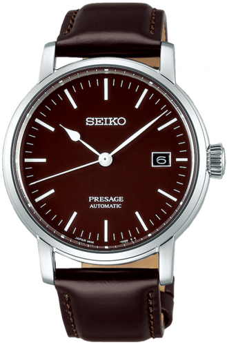 Seiko Presage Automatic Riki Watanabe Enamel Brown Dial SPB115 (SARX067) www.watchoutz.com