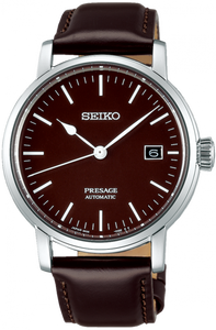 Seiko Presage Automatic Riki Watanabe Enamel Brown Dial SPB115 (SARX067) www.watchoutz.com