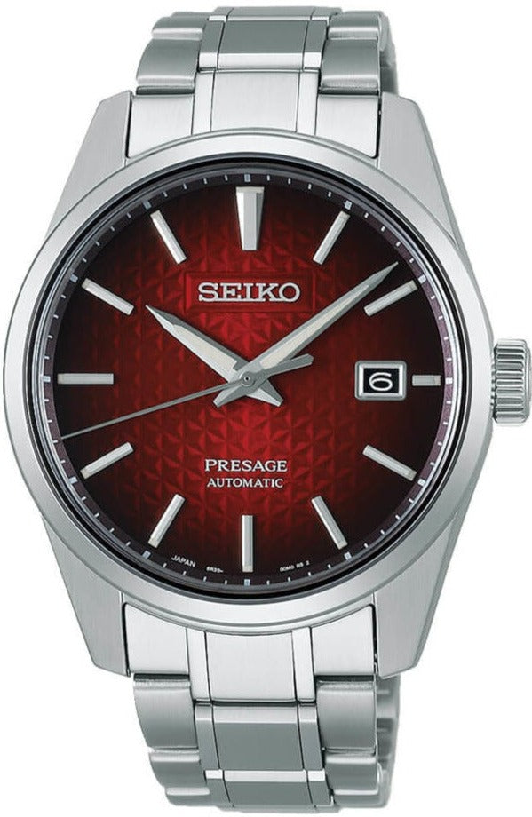 Seiko Presage Sharp Edged Series Automatic Red Blood Moon SPB227 (SARX089) www.watchoutz.com