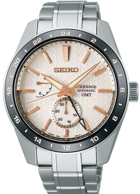 Seiko Presage Sharp Edge Series Asia Exclusive Automatic GMT White SPB273 SPB273J1 www.watchoutz.com