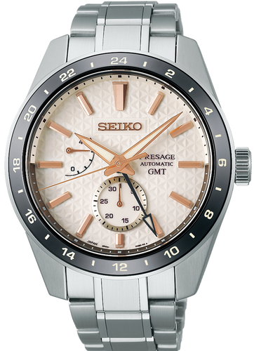 Seiko Presage Sharp Edge Series Asia Exclusive Automatic GMT White SPB273 SPB273J1 www.watchoutz.com