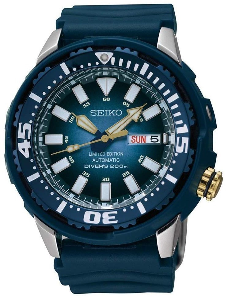 Seiko Superior Automatic Diver Baby Blue Tuna Monster Limited Edition SRP453 www.watchoutz.com