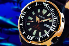 Seiko Prospex Tuna Asia Limited Rosegold Brown Automatic Diver's 200M SRPD14K1 closeup www.watchoutz.com