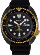 Seiko Prospex Automatic 200M Diver Scuba Black-Gold Turtle SRPD46J1 www.watchoutz.com