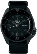 Seiko 5 Sports Street Style Black-Out Nylon strap SRPD79K1 www.watchoutz.com