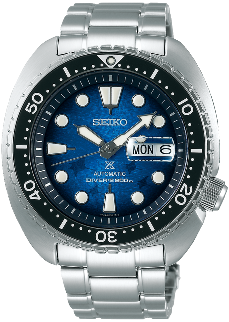 Seiko Prospex Automatic Diver King Turtle Save the Ocean Manta Ray SRPE39 SBDY063 www.watchoutz.com