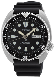 Seiko Prospex Automatic 200M Scuba Diver Basic Black-Dial Turtle SRPE93K1 www.watchoutz.com