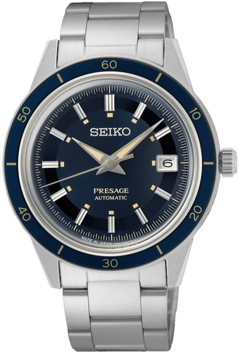 Seiko Presage 2021 Style60's Series Automatic Blue Dial SRPG05J1 www.watchoutz.com