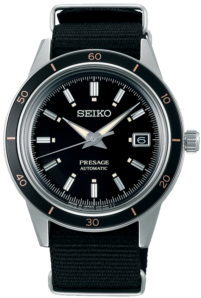 Seiko Presage 2021 Style60's Series Automatic Black SRPG09J1 www.watchoutz.com