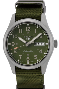 Seiko 5 Sports Automatic Sports Style Military Green SRPG33K1 www.watchoutz.com