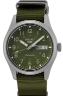 Seiko 5 Sports Automatic Sports Style Military Green SRPG33K1 www.watchoutz.com