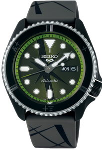 Seiko 5 Sports Street Style X ONE PIECE "Zoro" Automatic  Limited Edition SRPH67K1 www.watchoutz.com