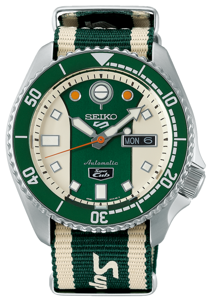 Seiko 5 Sports X Honda Super Cub SKX Sense Style Limited SRPJ49