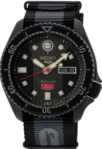 Seiko 5 Sports X Honda Super Cub Automatic SKX Sense Style Limited Edition Grey SRPJ75 SRPJ75K1 www.watchoutz.com