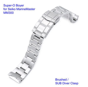 Super-O Boyer Stainless 316L Steel Watch Bracelet for Seiko