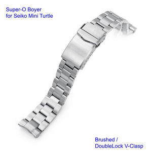 Super-O Boyer Stainless 316L Steel Watch Bracelet for Seiko