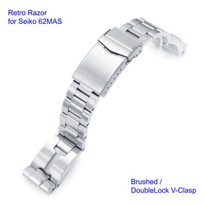 Retro Razor Stainless 316L Steel Watch Bracelet for Seiko