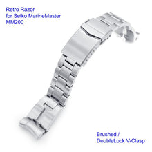 Retro Razor Stainless 316L Steel Watch Bracelet for Seiko