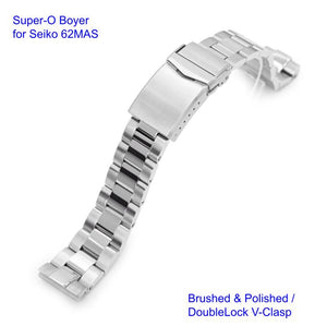 Super-O Boyer Stainless 316L Steel Watch Bracelet for Seiko