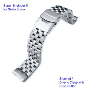 Super Engineer II Stainless 316L Steel Watch Bracelet for Seiko Sumo www.watchoutz.com