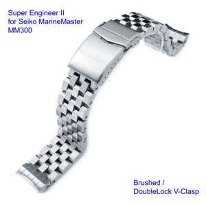 Super Engineer II Stainless 316L Steel Watch Bracelet for Seiko MarineMaster MM300 www.watchoutz.com