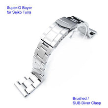 Super-O Boyer Stainless 316L Steel Watch Bracelet for Seiko