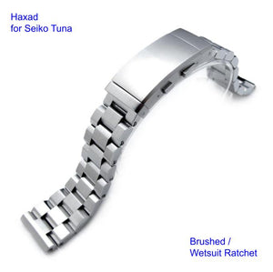 Hexad Stainless 316L Steel Watch Bracelet for Seiko