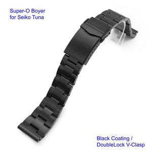 Super-O Boyer Stainless 316L Steel Watch Bracelet for Seiko