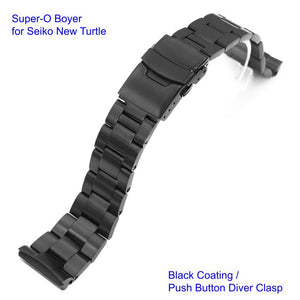 Super-O Boyer Stainless 316L Steel Watch Bracelet for Seiko