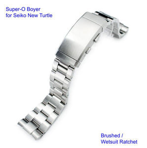 Super-O Boyer Stainless 316L Steel Watch Bracelet for Seiko