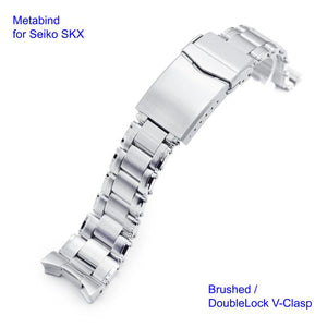 Metabind Rivet Stainless 316L Steel Watch Bracelet for Seiko