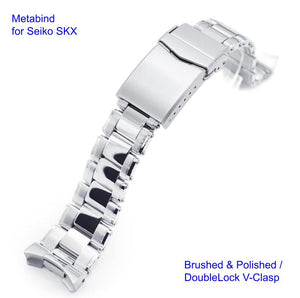 Metabind Rivet Stainless 316L Steel Watch Bracelet for Seiko