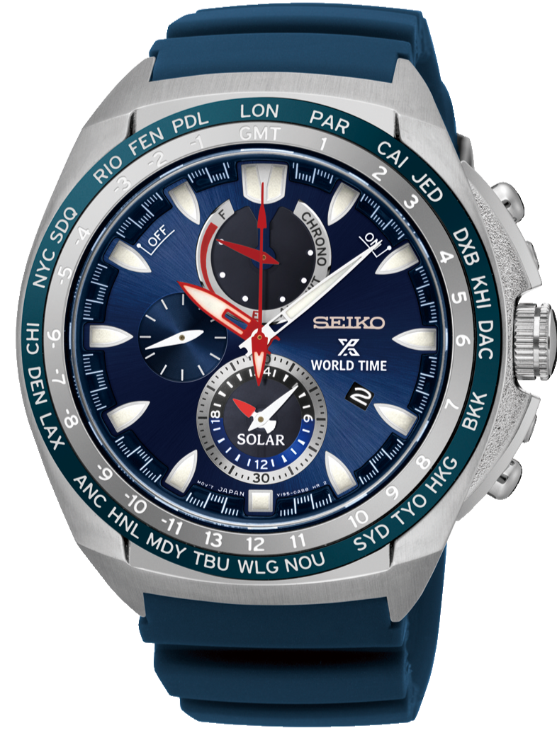 Seiko prospex world time solar deals chronograph