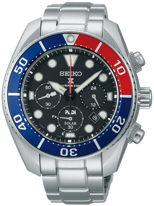 Seiko Prospex X Padi SSC795 Solar Chronograph 200M Diver Scuba