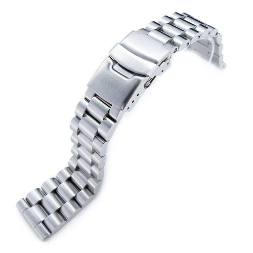 Super-O Boyer Stainless 316L Steel Watch Bracelet for Seiko 5 Sports 22mm