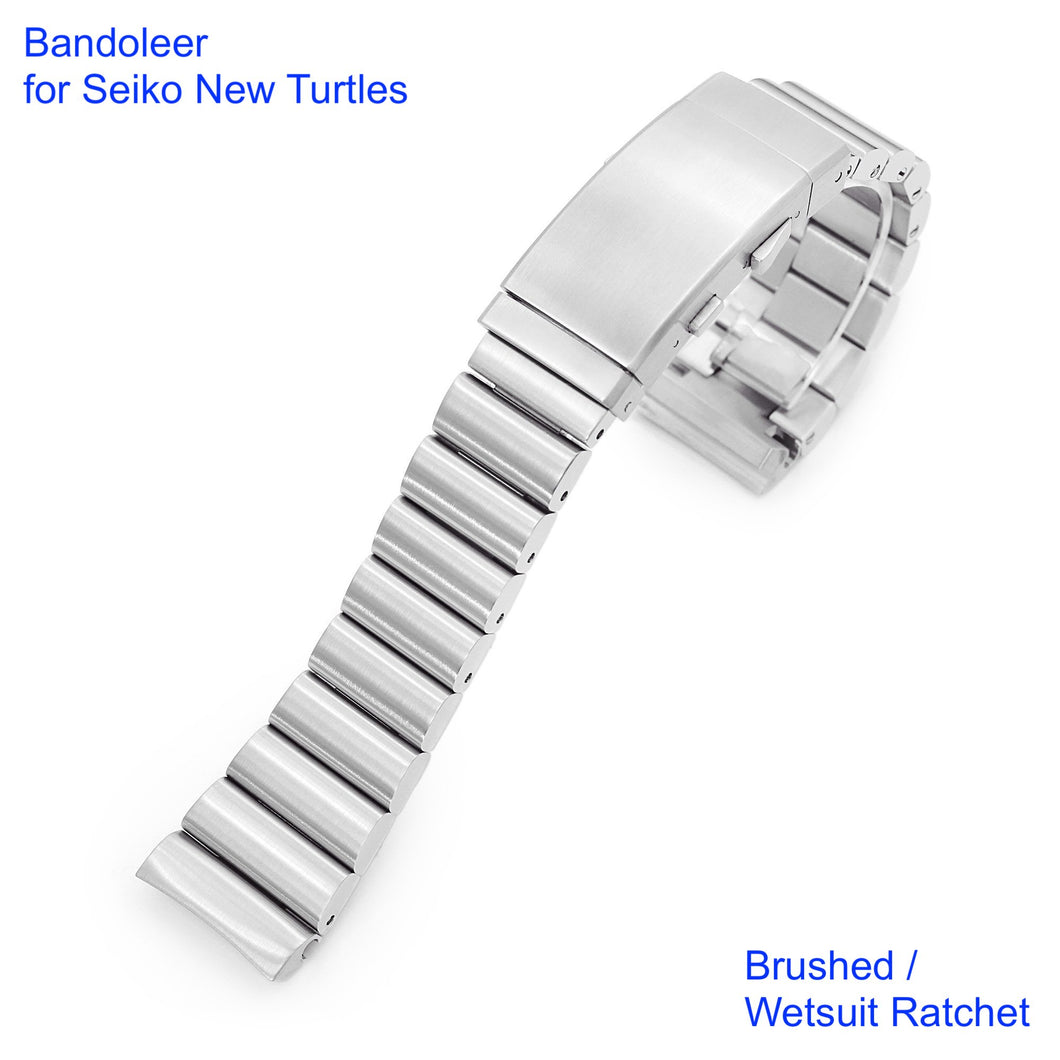 Bandoleer Stainless 316L Steel Watch Bracelet for Seiko