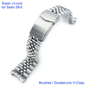 Super-J Louis Stainless 316L Steel Watch Bracelet for Seiko